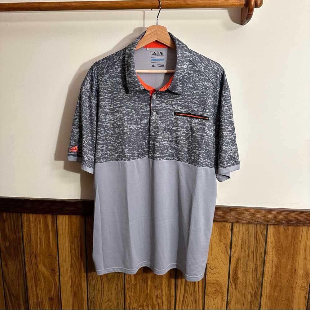 Adidas Golf Digital Camo Polo Shirt Climacool XL